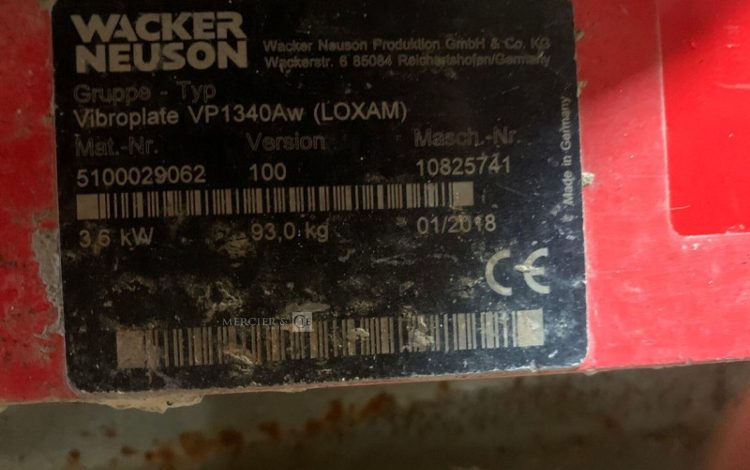 WACKER NEUSON VP1340AW  101MAM7