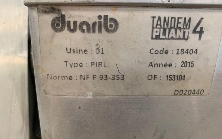 DUARIB TANDEM PLIANT 4  87MAM72025