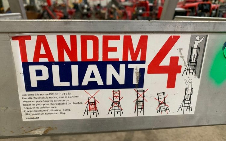 DUARIB TANDEM PLIANT 4  87MAM72025
