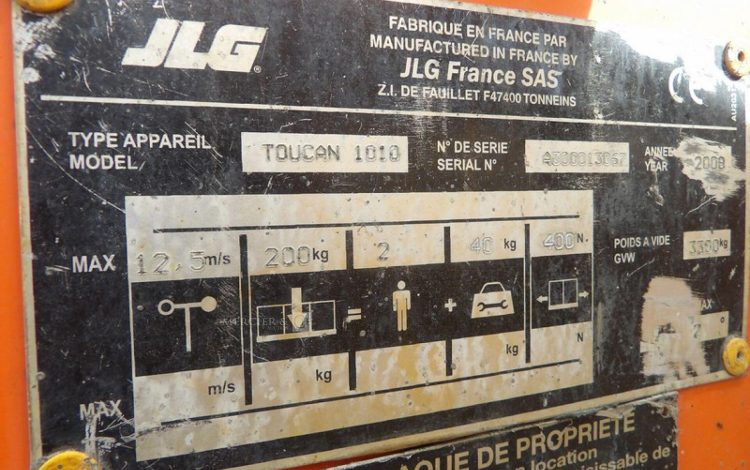 JLG TOUCAN 1010  3388