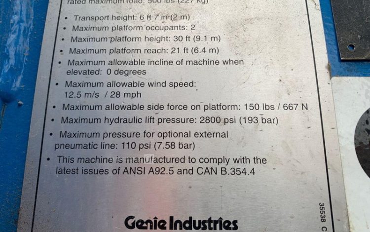 GENIE Z-30/20N  1607