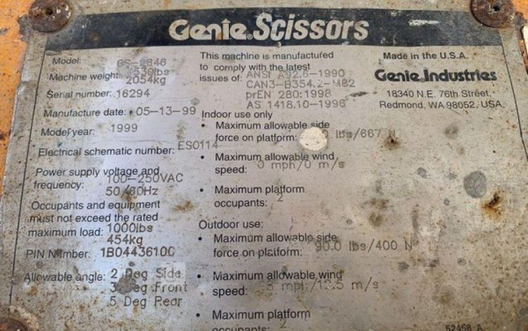 GENIE GS-2646  1412