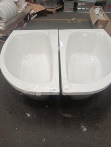 autre Lot de 2 baignoire de 160cm x90cm , couleur blanche  698