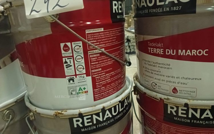 autre Lot de 12 sceaux de Tadelakt Terre de Maroc , couleur blanc à teinter, chaque sc  737