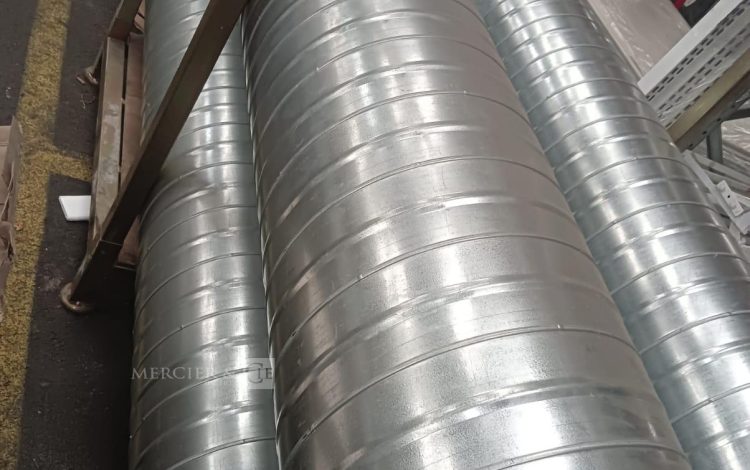 autre Lot de 5 tubes acier galvanisé , diamètre 40cm , longueur 3m  743