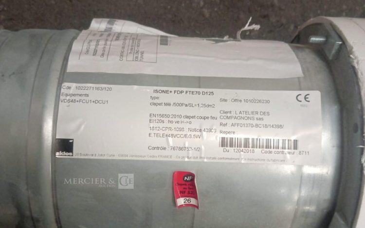 autre Lot de 2 clapet coupe feu Isone+FDP FTE70 D125 marque ALDES  748