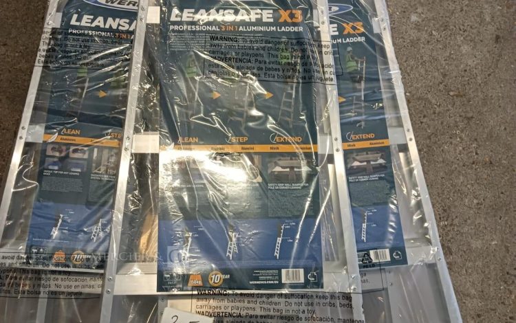 autre Lot de 5 échelles en aluminium, combinée 3 en 1 multi-usage LEANSAFE X3 , marque  524