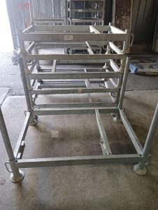 autre Lot de 6 caisses-palettes de stockage métallique de 90 x 130 cm  557