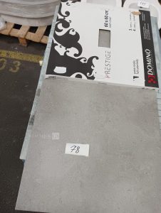 autre Lot d’environ 46,08m2 de carrelage de 60x60cm Prestige , couleur gris  575