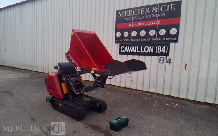 GENERIQUE MINI DUMPER SUR CHENILLE  RHINOCEROS XN800 – D192 – AN2024 MATERIEL NEUF ROUGE 80644