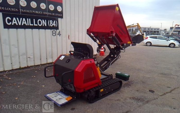 GENERIQUE MINI DUMPER SUR CHENILLE  RHINOCEROS XN800 – D192 – AN2024 MATERIEL NEUF ROUGE 80644