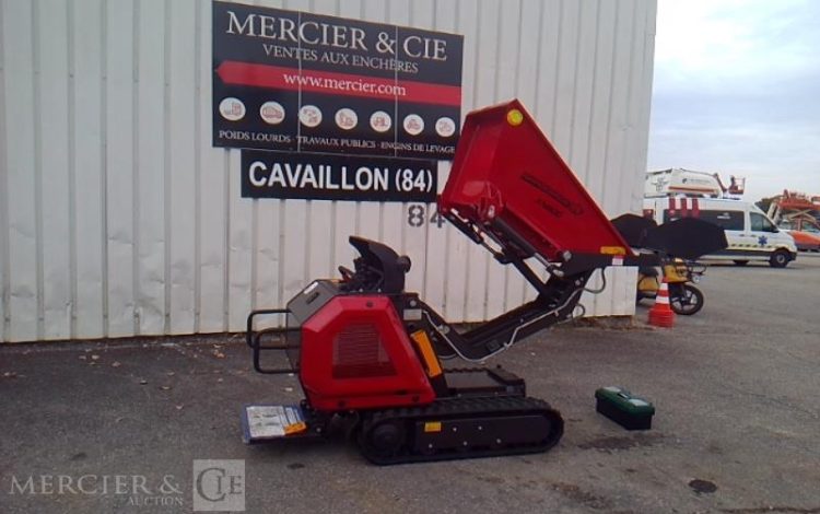 GENERIQUE MINI DUMPER SUR CHENILLE  RHINOCEROS XN800 – D192 – AN2024 MATERIEL NEUF ROUGE 80644