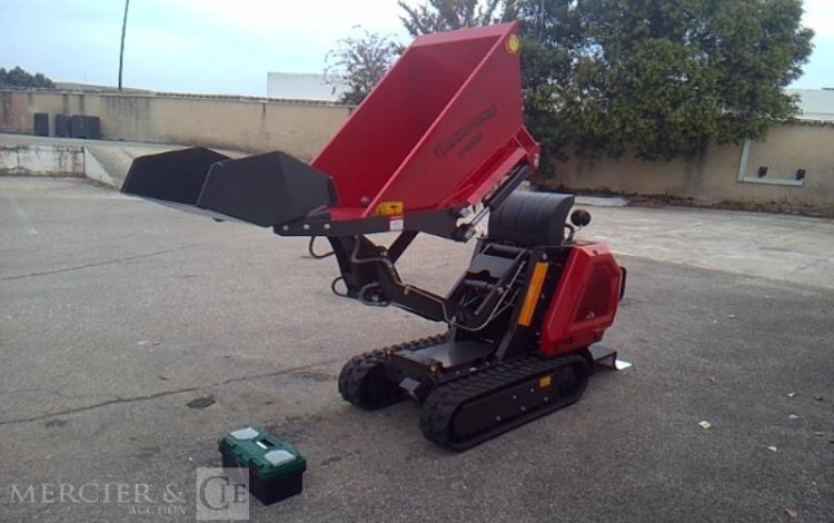 GENERIQUE MINI DUMPER SUR CHENILLE  RHINOCEROS XN800 – D192 – AN2024 MATERIEL NEUF ROUGE 80644