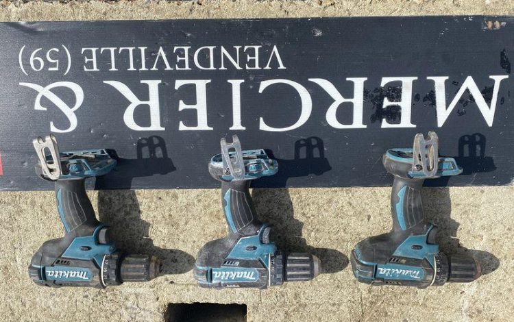 MAKITA LOT DE 3 VISSEUSES A PERCUSSIONS DDF482 SUR BATTERIE 18V  BT070