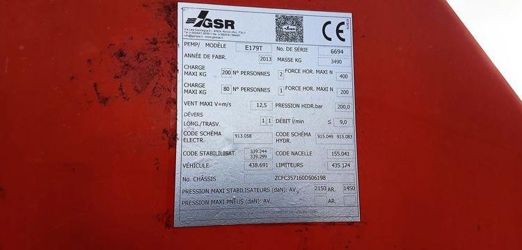 IVECO 35S11  AVEC NACELLE 18 M  DC-938-EW