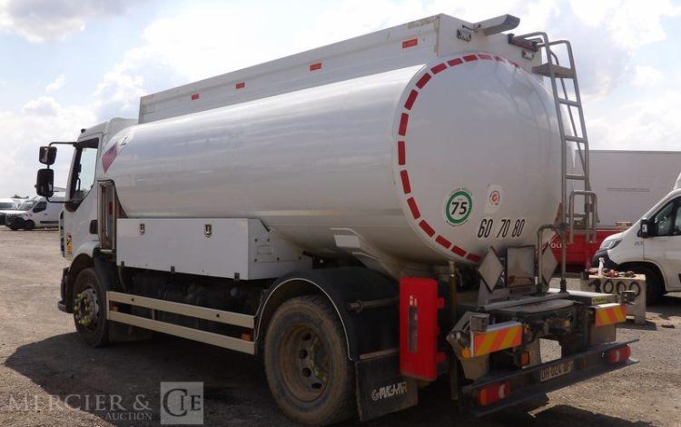 RENAULT MIDLUM 270 DXI CITERNE ,18 HEAVY 13000L PTAC 19 TONNES – DIESEL – 227470 KMS BLANC DH-024-QF