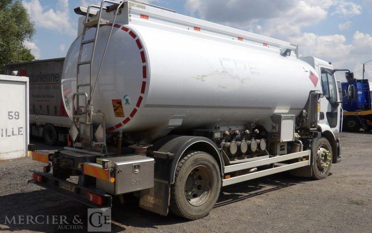 RENAULT MIDLUM 270 DXI CITERNE ,18 HEAVY 13000L PTAC 19 TONNES – DIESEL – 227470 KMS BLANC DH-024-QF