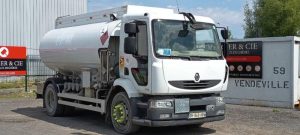 RENAULT MIDLUM 270 DXI CITERNE ,18 HEAVY  13000L – PTAC 19 TONNES – DIESEL -234400 KMS BLANC DH-849-KB