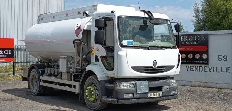 RENAULT MIDLUM 270 DXI CITERNE ,18 HEAVY  13000L – PTAC 19 TONNES – DIESEL -234400 KMS BLANC DH-849-KB
