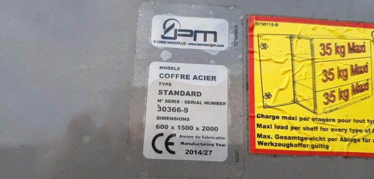 IVECO 35C13 BENNE SIMPLE CABINE COFFRE  DH-945-ST