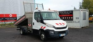 IVECO DAILY BENNE AVEC COFFRE AICIER DIESEL BLANC DL-788-DP