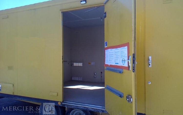 COURANT REMORQUE ABRI DE CHANTIER 2 ESSIEUX PTAC 2.5T JAUNE EH-581-HB