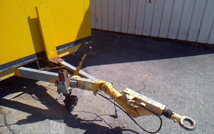 COURANT REMORQUE ABRI DE CHANTIER 2 ESSIEUX PTAC 2.5T JAUNE EH-581-HB