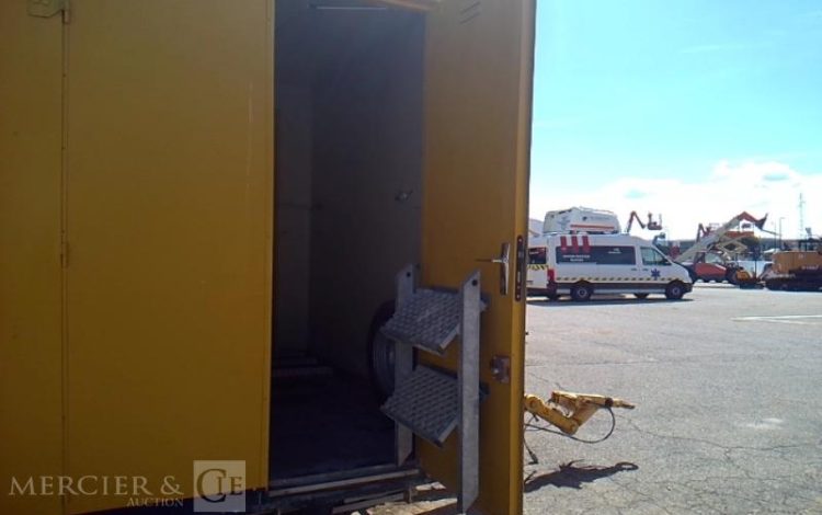COURANT REMORQUE ABRI DE CHANTIER 2 ESSIEUX PTAC 2.5T JAUNE EH-581-HB