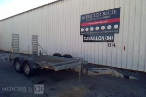 HUBIERE REMORQUE PORTE ENGIN CU 2T8  EJ-262-FT