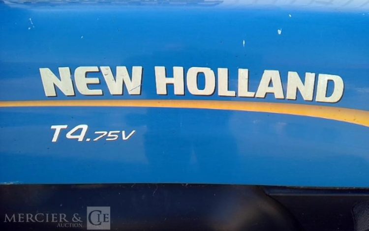 NEW HOLLAND TRACTEUR T4,75V CAB – 43- DUAL COMMAND 2228H BLEU EP-722-QR