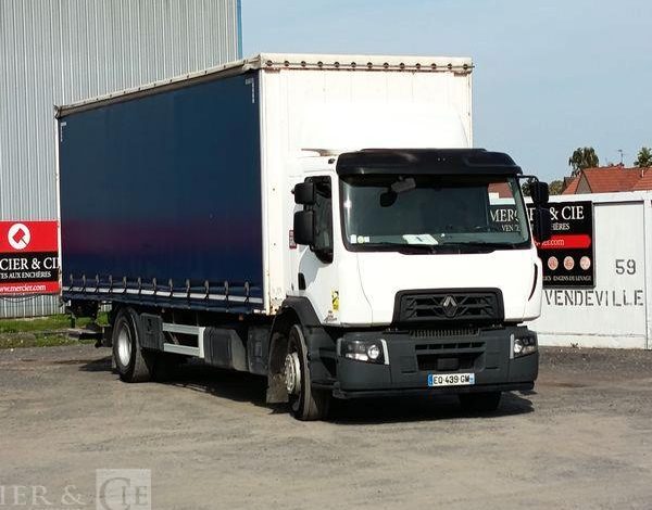 RENAULT PORTEUR D19 WIDE PAROIS LATERALES SOUPLESCOULISSANTES 8M 2 ESSIEUX SUSP. AIR HAY  EQ-439-GM