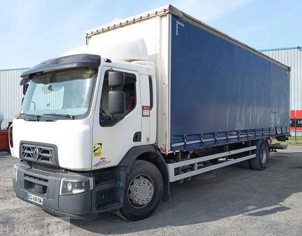 RENAULT PORTEUR D19 WIDE PAROIS LATERALES SOUPLESCOULISSANTES 8M 2 ESSIEUX SUSP. AIR HAY  EQ-439-GM