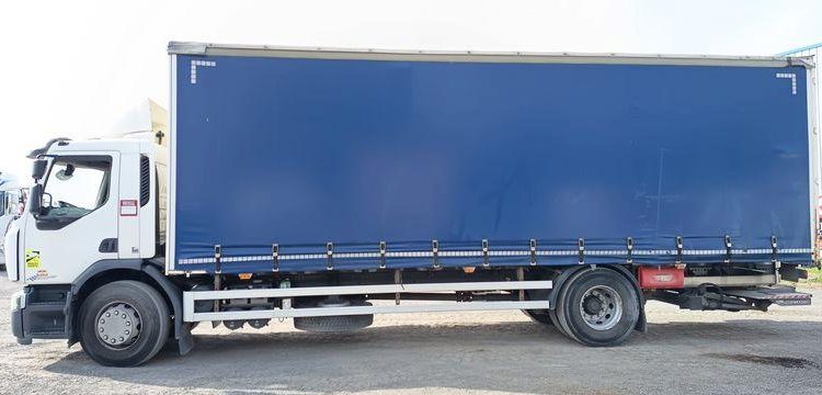 RENAULT PORTEUR D19 WIDE PAROIS LATERALES SOUPLESCOULISSANTES 8M 2 ESSIEUX SUSP. AIR HAY  EQ-439-GM
