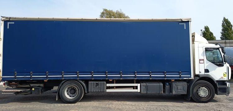 RENAULT PORTEUR D19 WIDE PAROIS LATERALES SOUPLESCOULISSANTES 8M 2 ESSIEUX SUSP. AIR HAY  EQ-439-GM