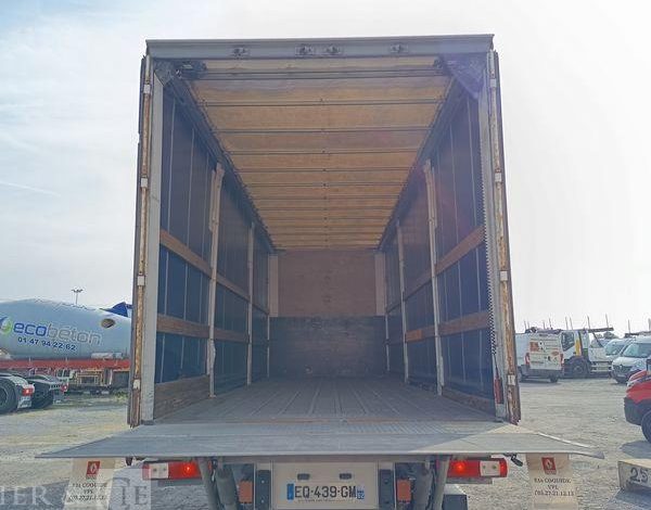 RENAULT PORTEUR D19 WIDE PAROIS LATERALES SOUPLESCOULISSANTES 8M 2 ESSIEUX SUSP. AIR HAY  EQ-439-GM