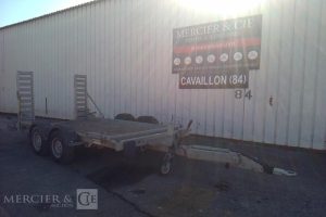 HUBIERE REMORQUE PORTE ENGIN 2T8  EV-434-SJ