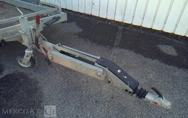 HUBIERE REMORQUE PORTE ENGIN 2 ESSIEUX PTAC 3500KG ALU EV-745-XM