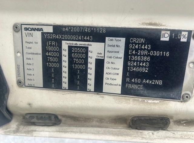 SCANIA TRR 450 A 4X2  FA-325-DD