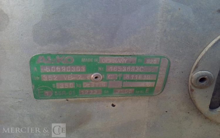 HUBIERE REMORQUE PORTE ENGIN CU 2T8  FD-598-LV