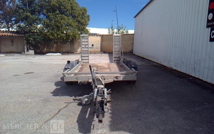 HUBIERE REMORQUE PORTE ENGIN 2 ESSIEUX 3500KG ALU FE-407-SD