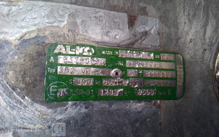 HUBIERE REMORQUE PORTE ENGIN 2T8  FE-431-SD