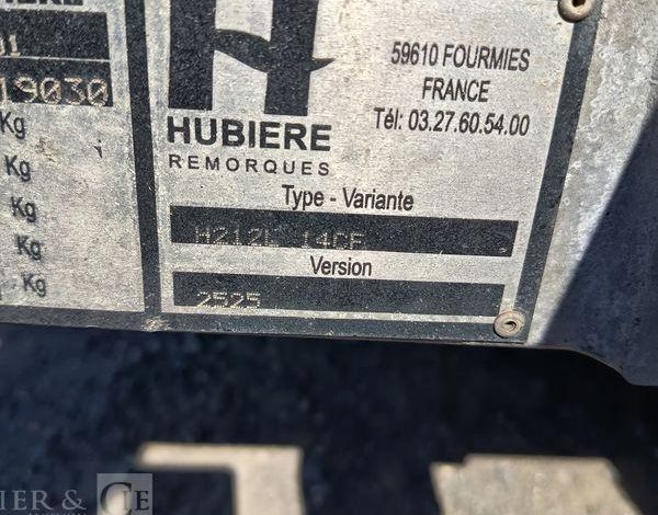 HUBIERE REMORQUE PORTE VOITURE 1T65  FE-941-EJ