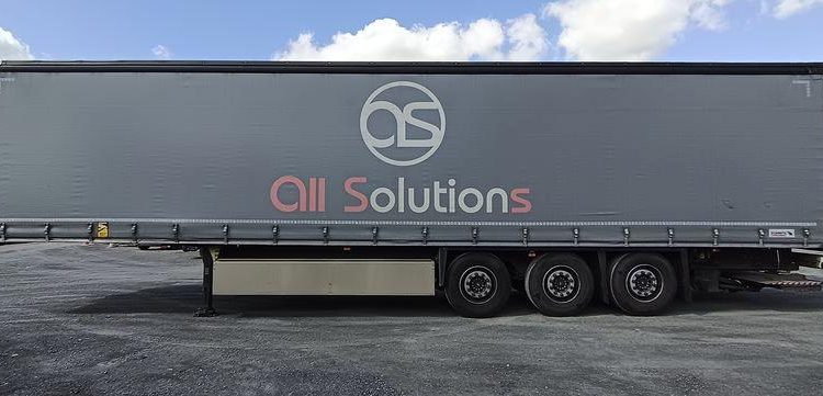 SCHMITZ SEMI ROMRQUE BACHEE NKS SCB S3T AVEC HAYON – 3 ESSIEUX  – PTAC 39 TONNES –  FL-487-CG