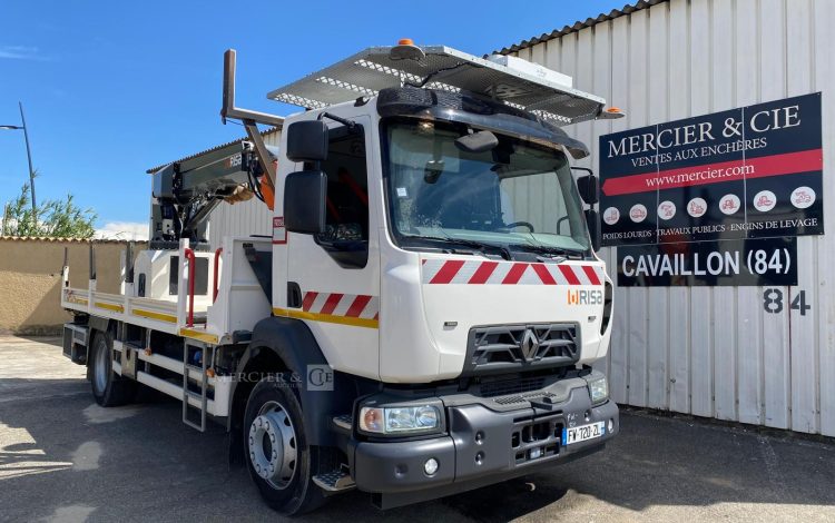 RENAULT CAMION FOREUSE + TARIERE GAMME D250 / DTI8 DIESEL – 4X2 – PTAC 13T BLANC FW-720-ZL