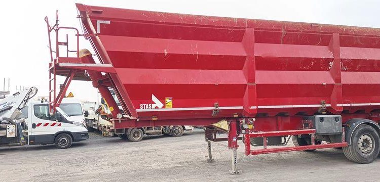 STAS BENNE A FERRAILLE 60M3 3 ESSIEUX SUSPENSIONS AIR  GF-757-WX