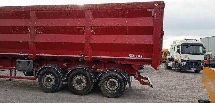 STAS BENNE A FERRAILLE 60M3 3 ESSIEUX SUSPENSIONS AIR  GF-757-WX