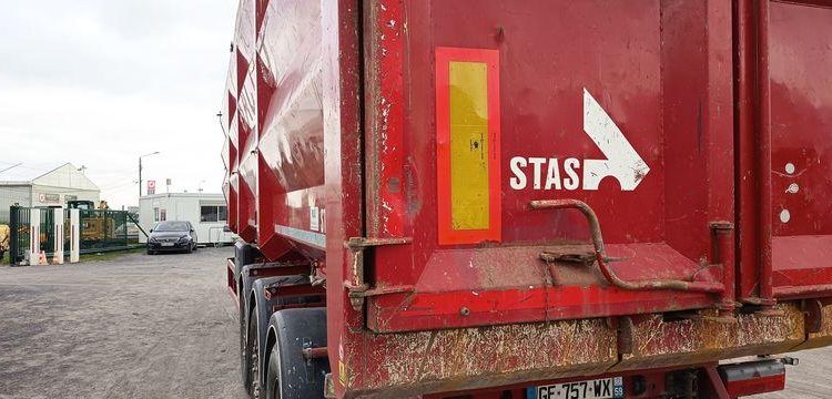 STAS BENNE A FERRAILLE 60M3 3 ESSIEUX SUSPENSIONS AIR  GF-757-WX
