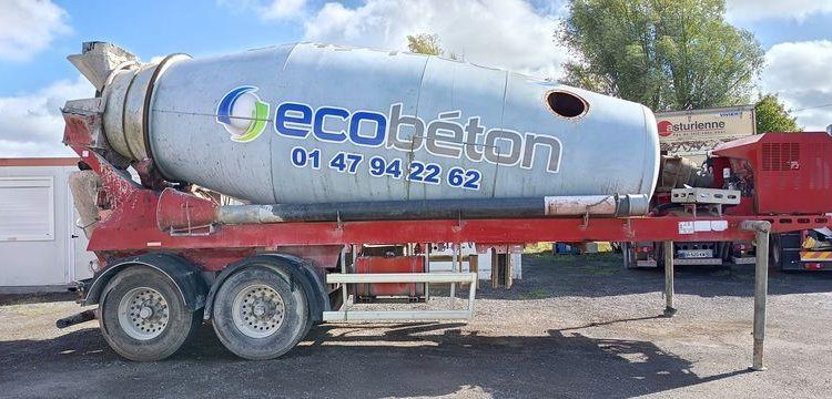 DEBUF SEMI BETONNIERE BM 12-36-2 2 ESSIEUX – PTAC 36 TONNES – ANNEE 2012  GK-847-FJ