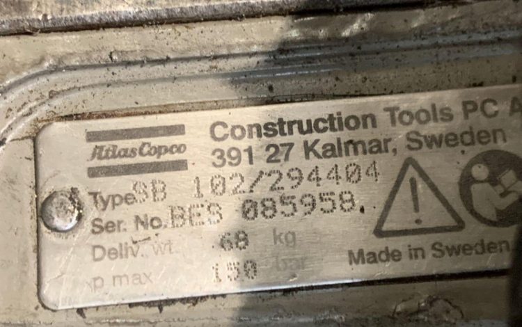 ATLAS COPCO SB102/294404  28MAM82025