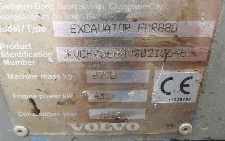 VOLVO ECR88D  198734